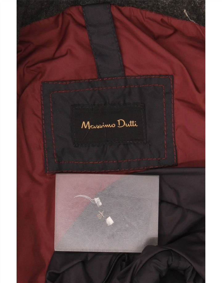 Massimo Dutti Mens Padded Jacket UK 40 Large Black