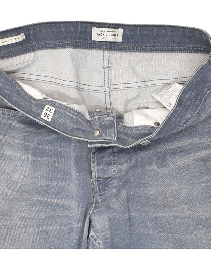 JACK & JONES Mens Tim Slim Jeans W36 L32 Blue Cotton | Vintage Jack & Jones | Thrift | Second-Hand Jack & Jones | Used Clothing | Messina Hembry 