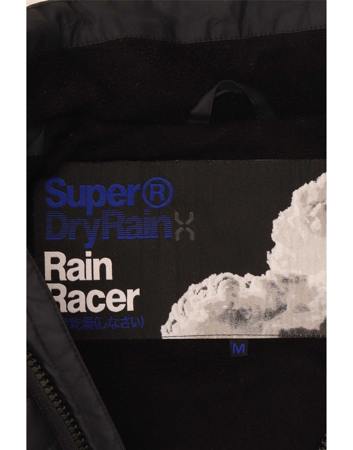 Superdry Mens Padded Jacket UK 38 Medium Black Polyester