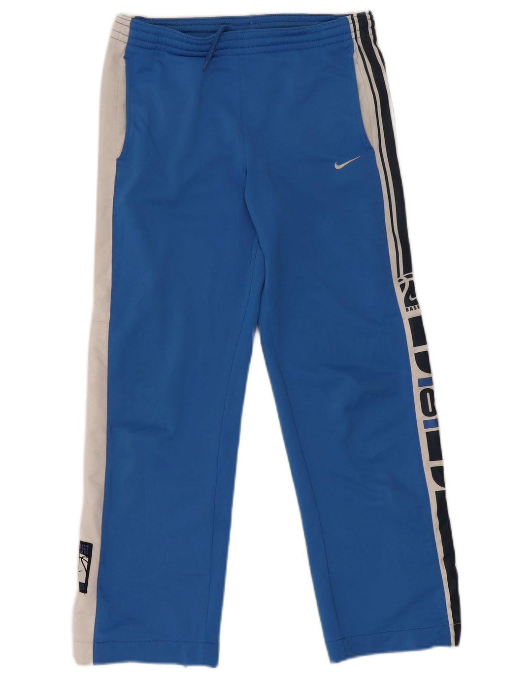 NIKE Boys Graphic Tracksuit Trousers 10-11 Years  Medium Blue Colourblock