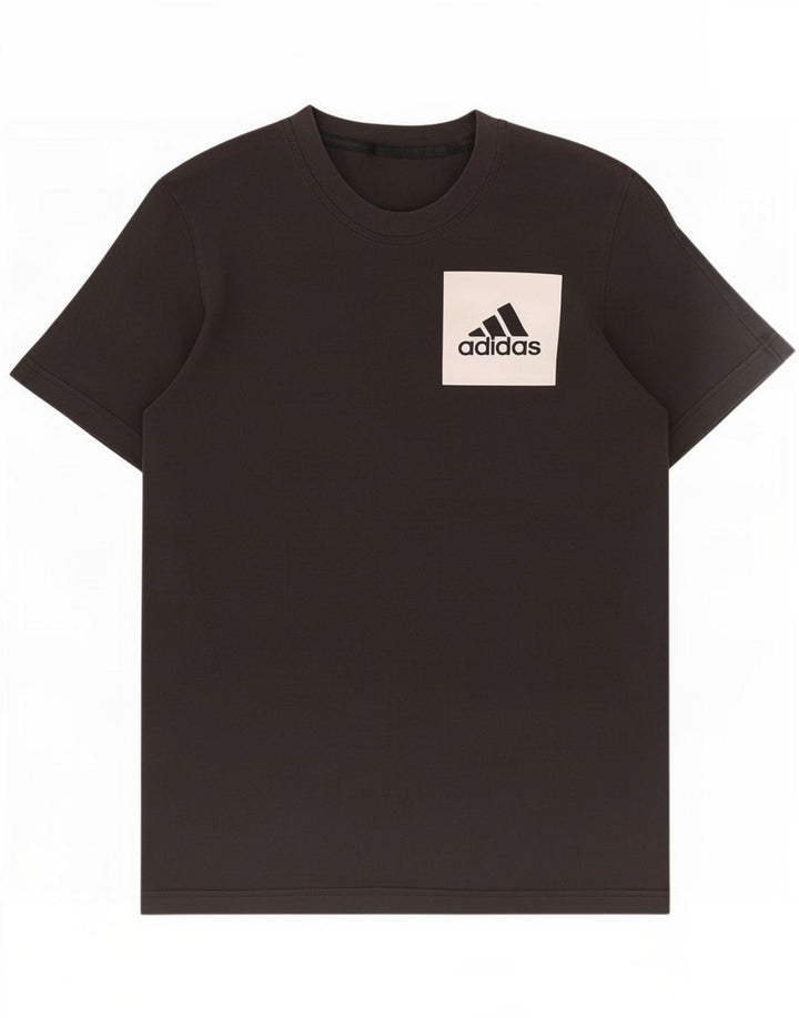 Adidas Mens T-Shirt Top Small Black Colourblock