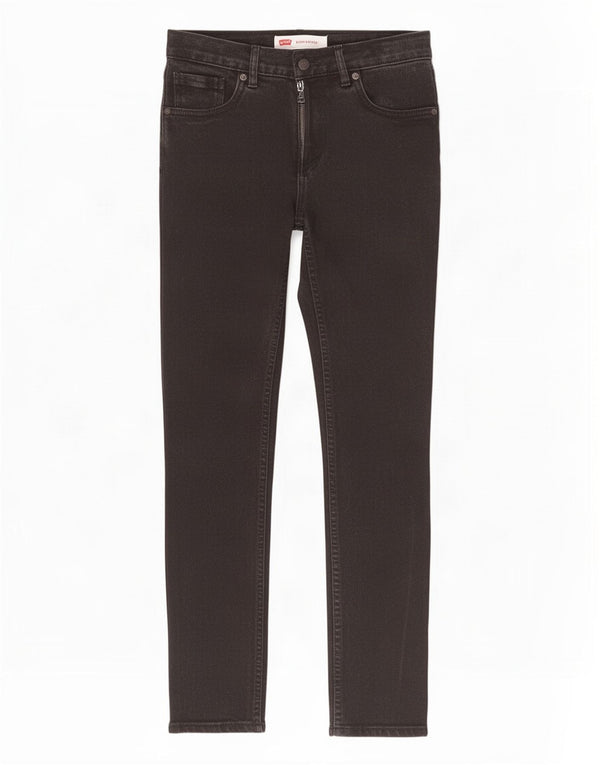 Levi's Boys 510 Skinny Jeans 15-16 Years W28 L30 Black Cotton