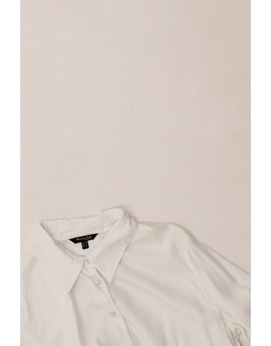 MASSIMO DUTTI Womens Shirt EU 38 Small White Lyocell