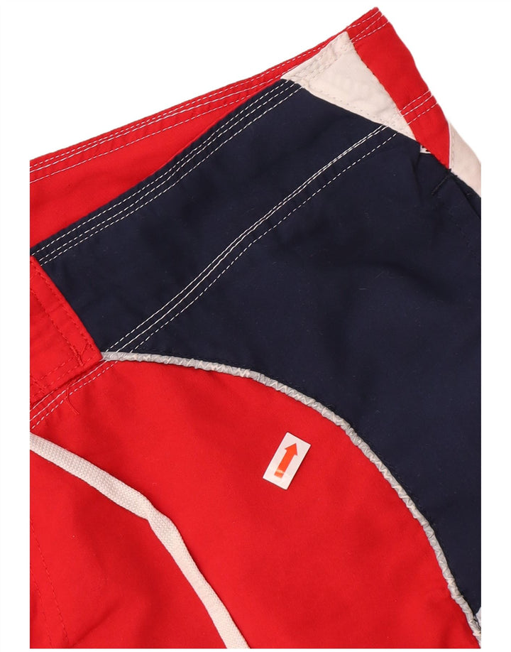 Diadora Mens Graphic Swimming Shorts XL  Red Colourblock Polyester