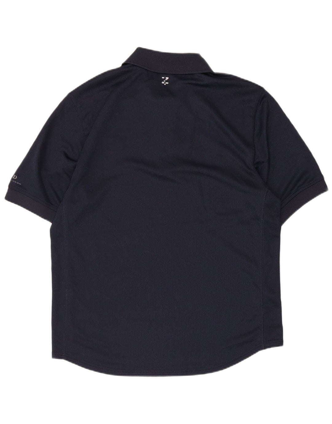 Izod Mens Polo Shirt Small Navy Blue Polyester