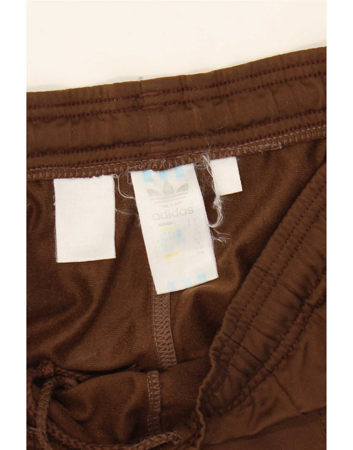 Adidas Mens Tracksuit Trousers Joggers UK 38/40 Medium  Brown Polyester
