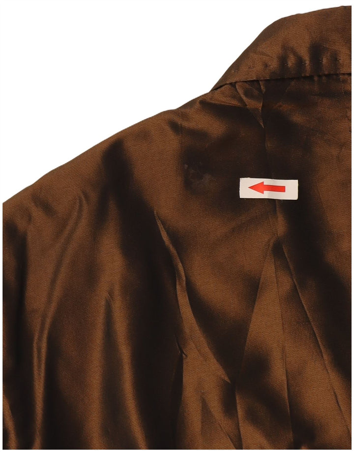 Dolce & Gabbana Mens 2 Button Blazer Jacket IT 50 Large Brown Polyester