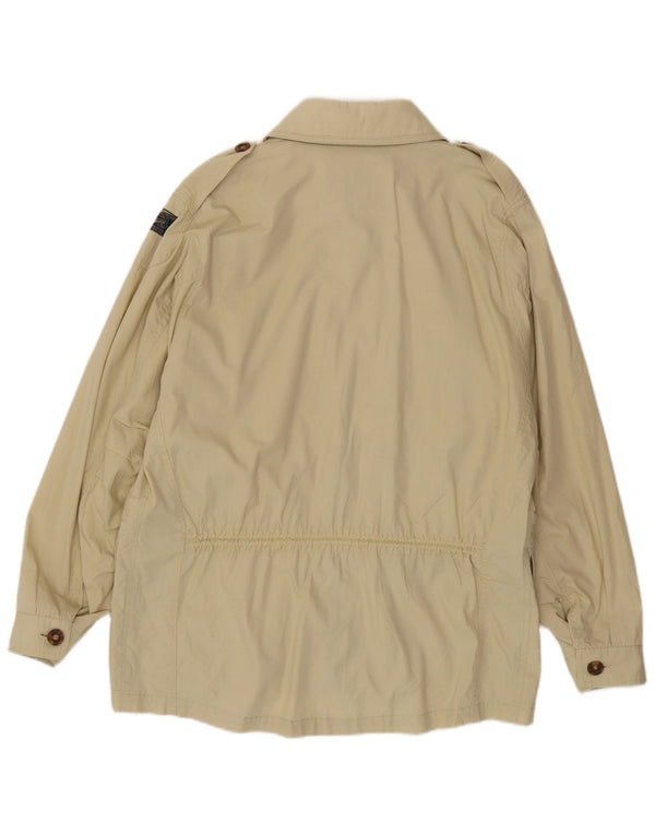 Vintage Mens Military Jacket UK 38 Medium Beige