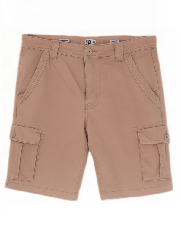 Dack's Mens Regular Fit Cargo Shorts IT 46 Small W32 Beige Cotton