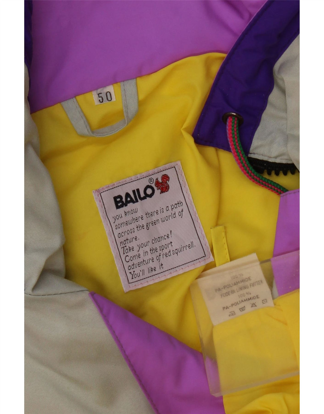 Bailo Mens Ski Jacket IT 50 Large Multicoloured Colourblock Polyamide