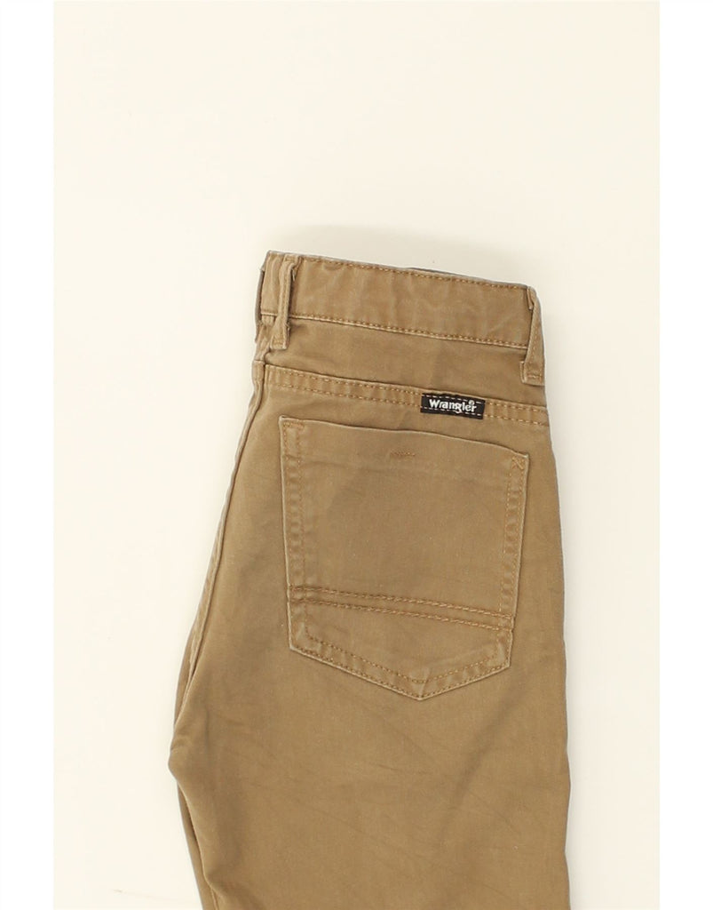 WRANGLER Boys Straight Casual Trousers 11-12 Years W26 L26 Brown Cotton | Vintage Wrangler | Thrift | Second-Hand Wrangler | Used Clothing | Messina Hembry 