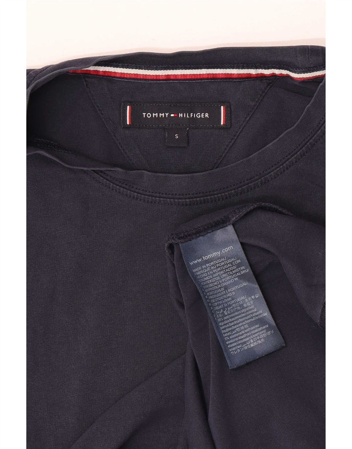 Tommy Hilfiger Mens T-Shirt Top Small Navy Blue Cotton