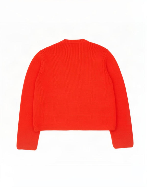 Marks & Spencer Womens Loose Fit Cardigan Sweater UK 14 Medium Red Acrylic