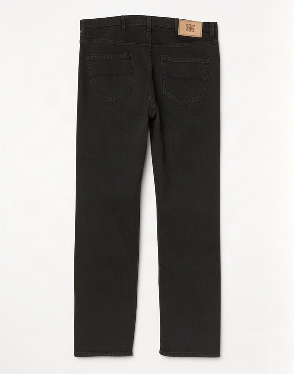 Marks & Spencer Mens Regular Fit Straight Jeans W38 L31 Black Cotton