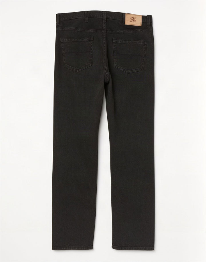 Marks & Spencer Mens Regular Fit Straight Jeans W38 L31 Black Cotton