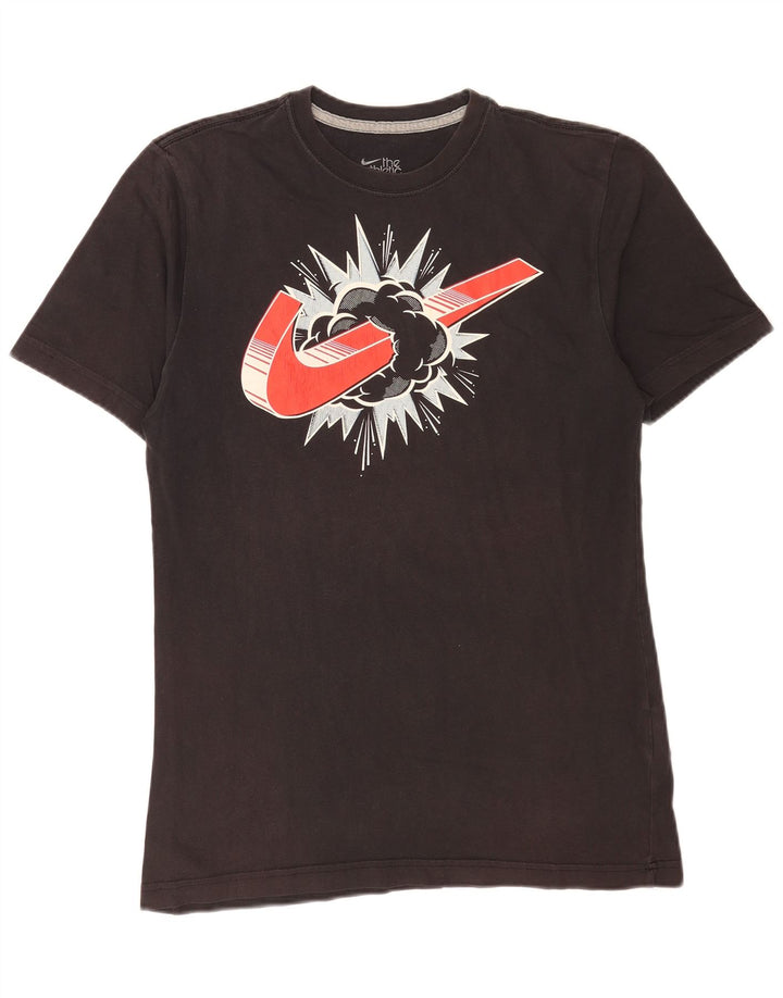 Nike Mens Regular Fit Graphic T-Shirt Top Medium Black Cotton