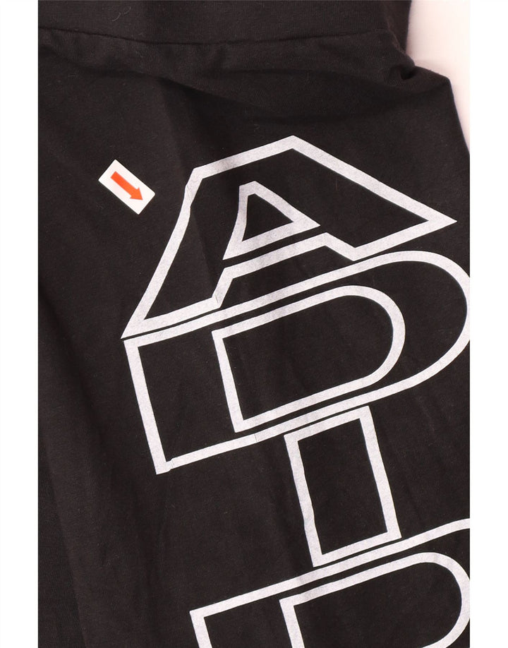 ADIDAS Womens Graphic Sport Shorts UK 18 XL  Black Cotton