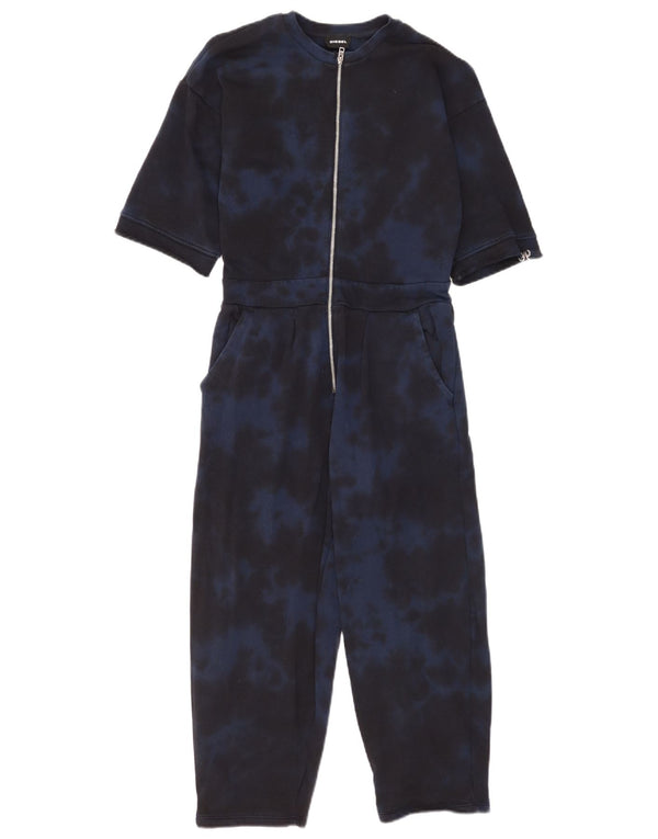 Diesel Girls Jumpsuit 9-10 Years W26 L20 Blue Tie Dye