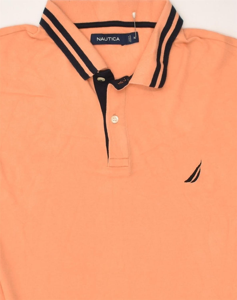 NAUTICA Mens Polo Shirt XL Orange Cotton | Vintage Nautica | Thrift | Second-Hand Nautica | Used Clothing | Messina Hembry 