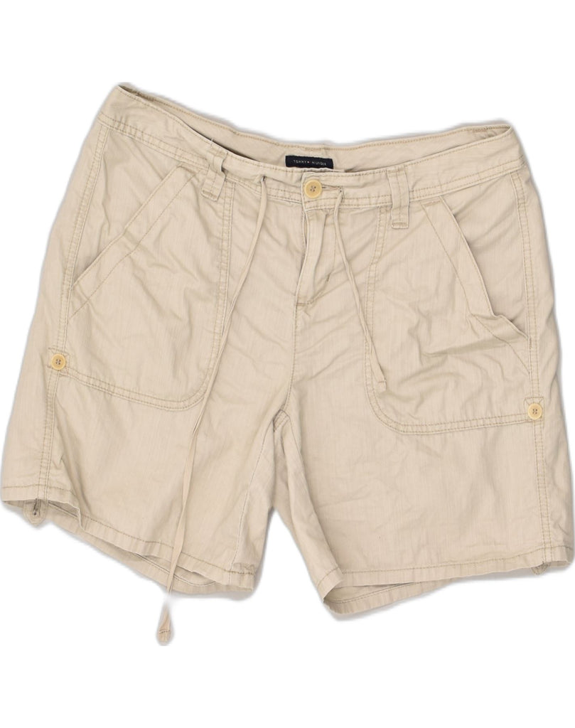 TOMMY HILFIGER Womens Chino Shorts US 10 Large W34  Beige Cotton | Vintage Tommy Hilfiger | Thrift | Second-Hand Tommy Hilfiger | Used Clothing | Messina Hembry 