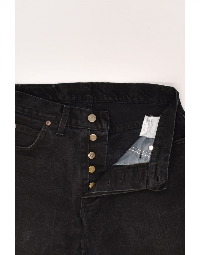 LEE Mens Straight Jeans W32 L28 Black Cotton | Vintage Lee | Thrift | Second-Hand Lee | Used Clothing | Messina Hembry 