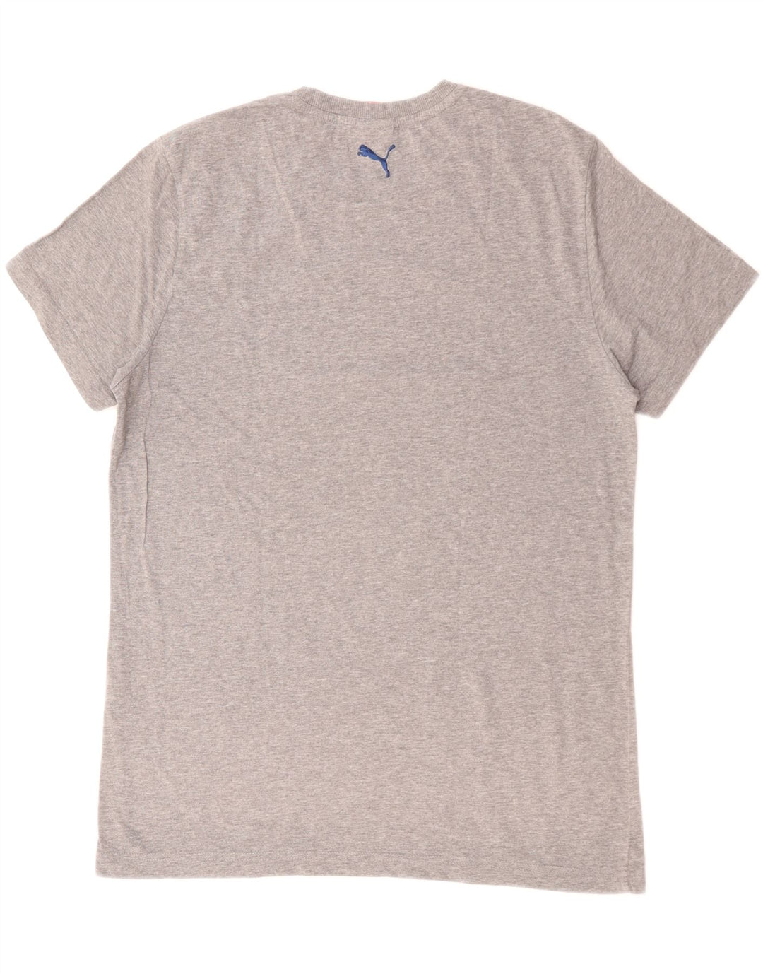 Puma Mens Graphic T-Shirt Top Large Grey Cotton