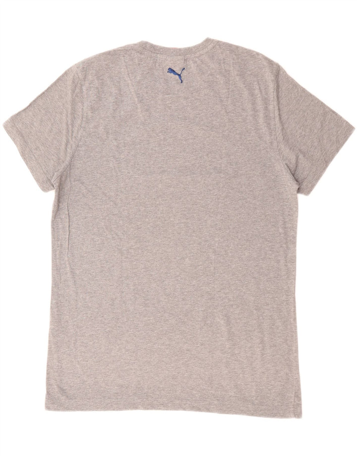 Puma Mens Graphic T-Shirt Top Large Grey Cotton