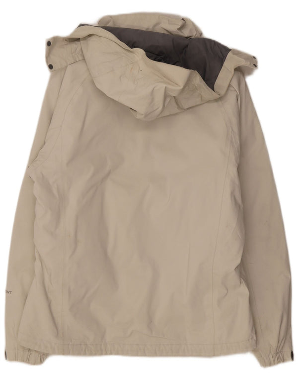 The North Face Womens Hooded Windbreaker Jacket UK 16 Large Off White