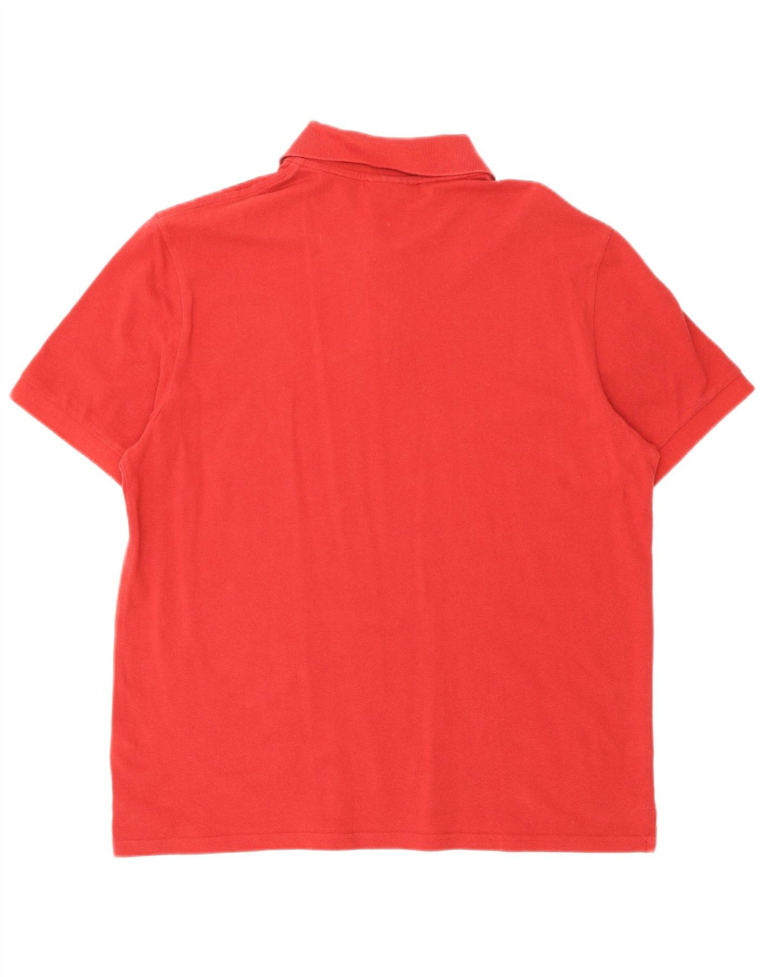 TRUSSARDI JEANS Mens Polo Shirt XL Red Cotton