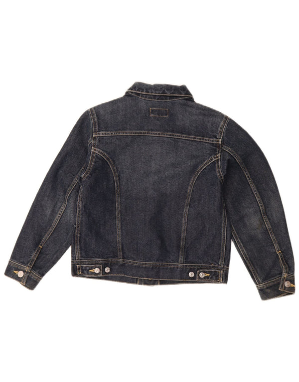 Diesel Girls Denim Jacket 11-12 Years Small Navy Blue Cotton