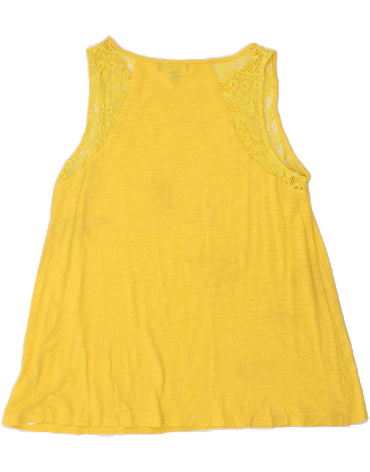 CHAPS Womens Sleeveless Blouse Top UK 14 Medium Yellow Vintage Chaps and Second-Hand Chaps from Messina Hembry 