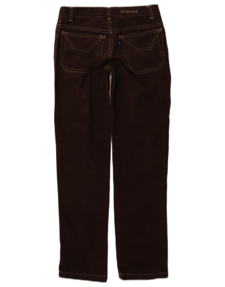 JECKERSON Womens Straight Jeans W25 L27 Brown Cotton