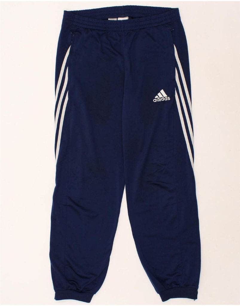 ADIDAS Mens Tracksuit Trousers Joggers Medium Navy Blue Polyester Vintage Adidas and Second-Hand Adidas from Messina Hembry 