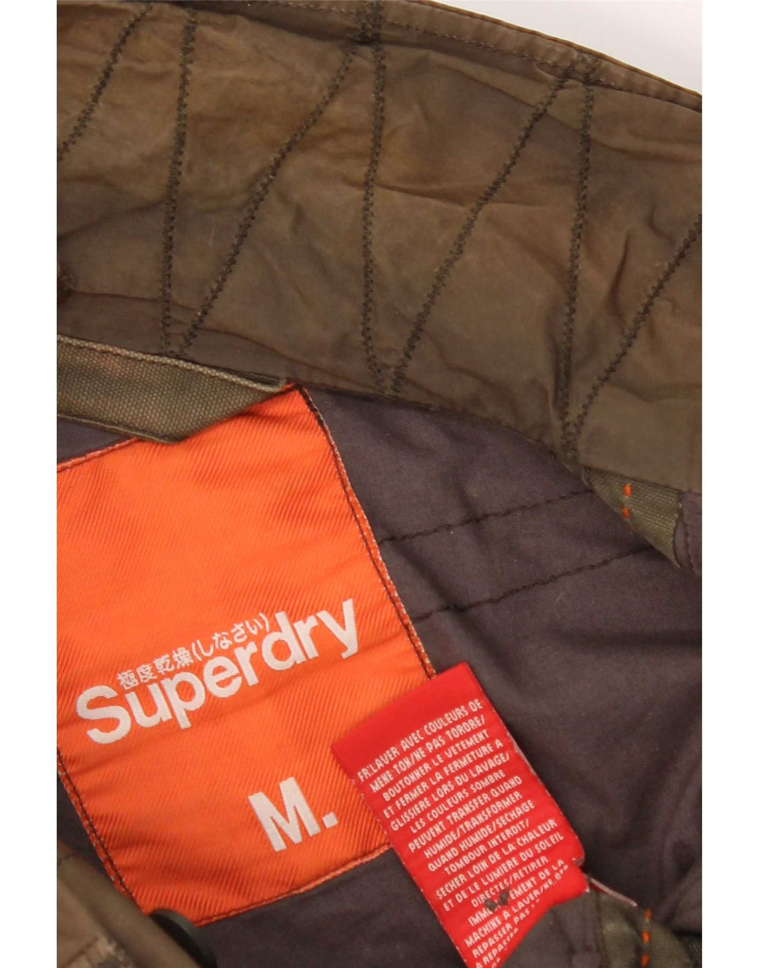 Superdry Mens Military Jacket UK 38 Medium Khaki Cotton