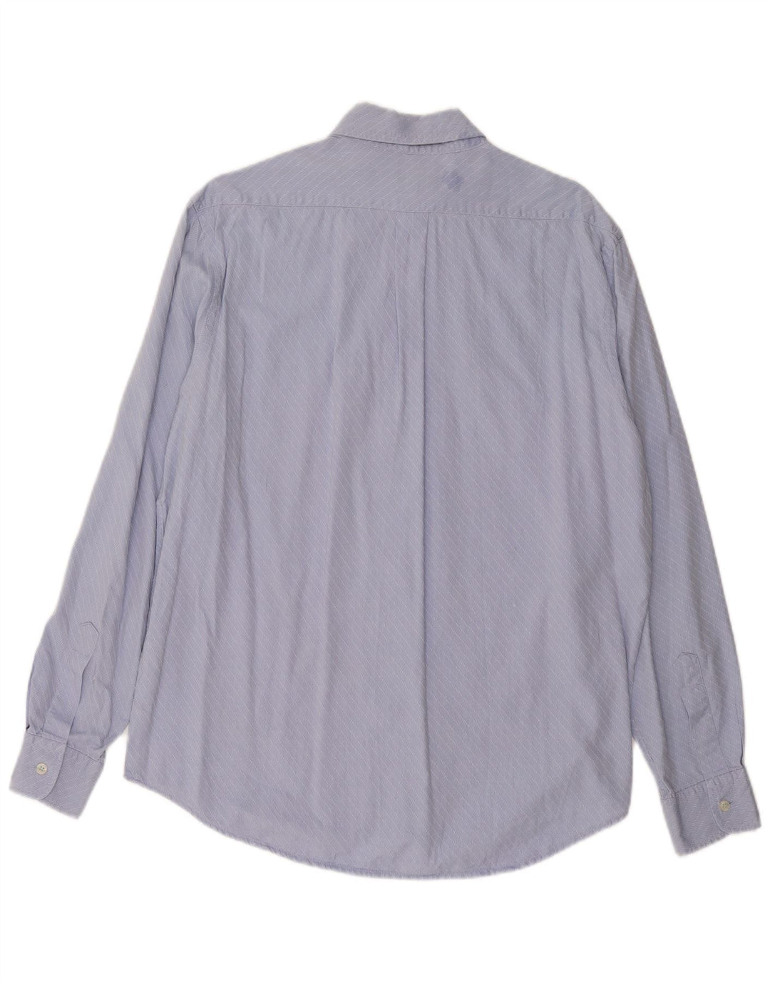 TRUSSARDI JEANS Mens Shirt Large Blue Pinstripe Cotton