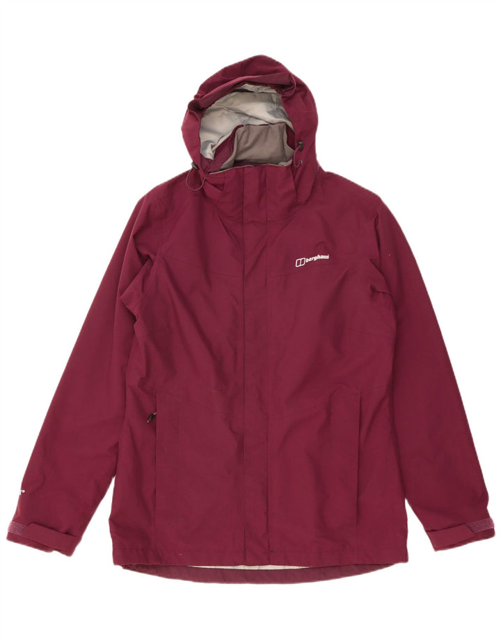 Berghaus Womens Hooded Windbreaker Jacket UK 12 Medium Purple Polyamide