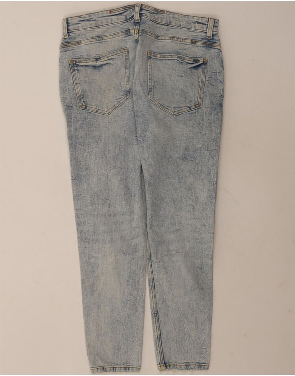 Zara Mens Distressed Slim Jeans EU 44 Large W34 L28 Blue