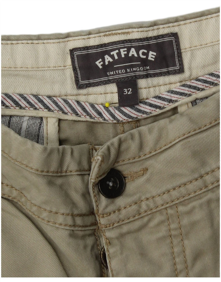 Fat Face Mens Chino Shorts W32 Medium  Khaki Cotton