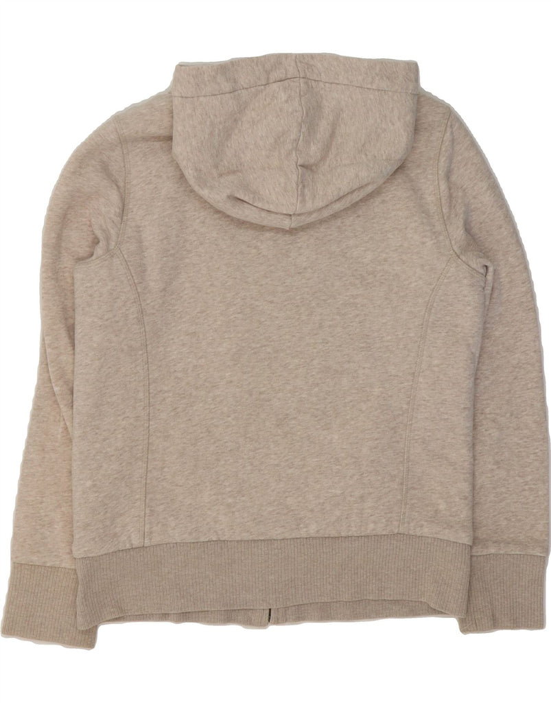 OLD NAVY Womens Zip Hoodie Sweater UK 14 Medium Grey Flecked Cotton Vintage Old Navy and Second-Hand Old Navy from Messina Hembry 