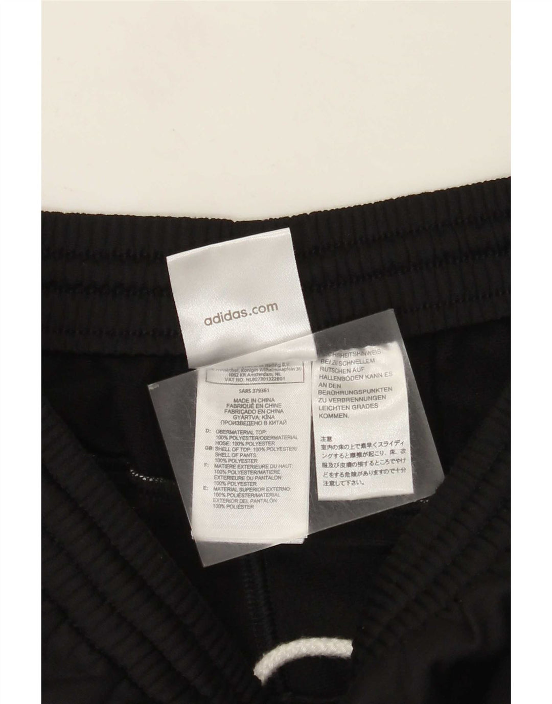 Adidas Mens Tracksuit Trousers UK 36/38 Small Black Polyester