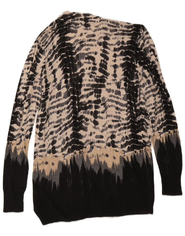 MARKS & SPENCER Womens Longline Cardigan Sweater UK 12 Medium  Beige
