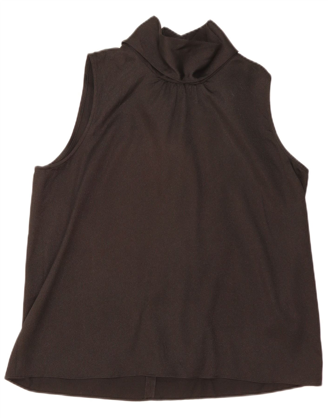DKNY Womens Sleeveless Blouse Top UK 18 XL Black Polyester