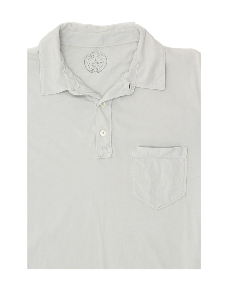 J. CREW Mens Polo Shirt Medium Grey Cotton Vintage J. Crew and Second-Hand J. Crew from Messina Hembry 