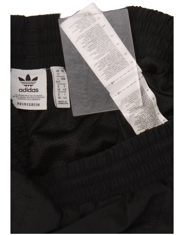 ADIDAS Womens Tracksuit Trousers Joggers UK 12 Medium  Black Polyamide