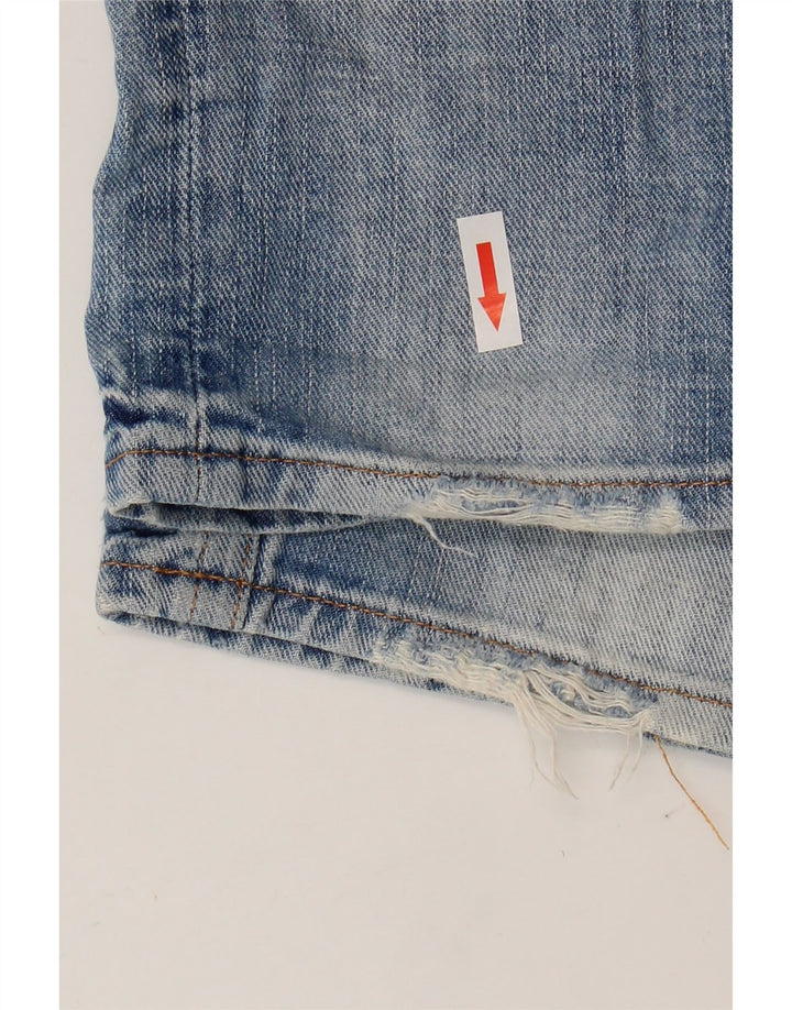 Replay Womens Distressed Slim Jeans W27 L32 Blue Cotton