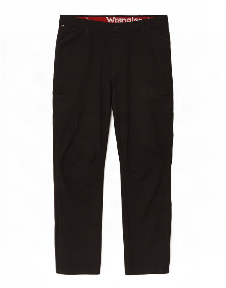 Wrangler Mens Straight Cargo Trousers W36 L31 Black