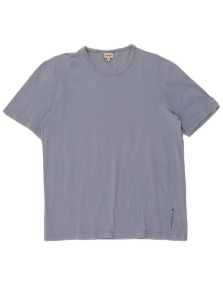 Calvin Klein Mens T-Shirt Top Large Blue