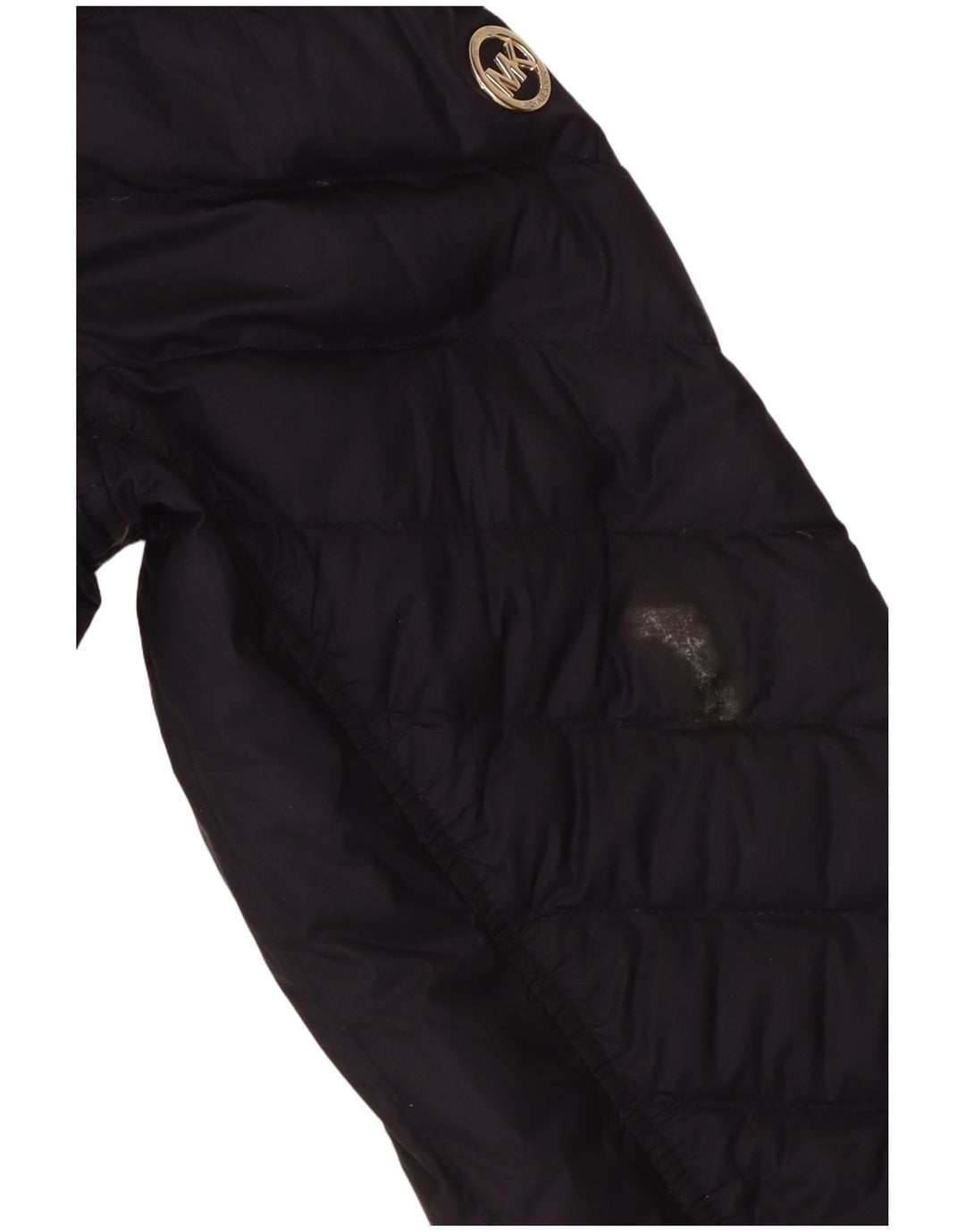 Michael Kors Womens Hooded Padded Jacket UK 14 Medium Navy Blue Polyester