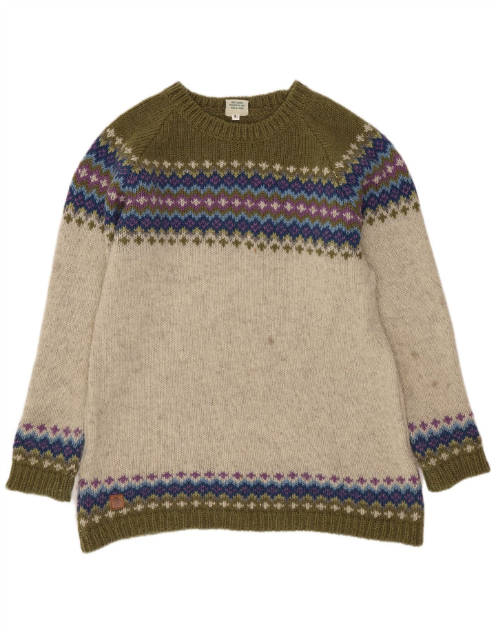 Pachamama Womens Boat Neck Jumper Sweater UK 16 Large Multicoloured