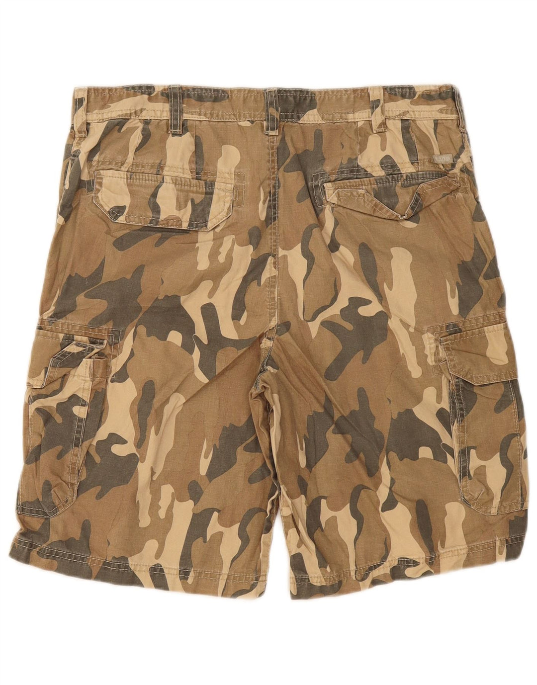 Izod Mens Cargo Shorts W34 Large Khaki Camouflage Cotton